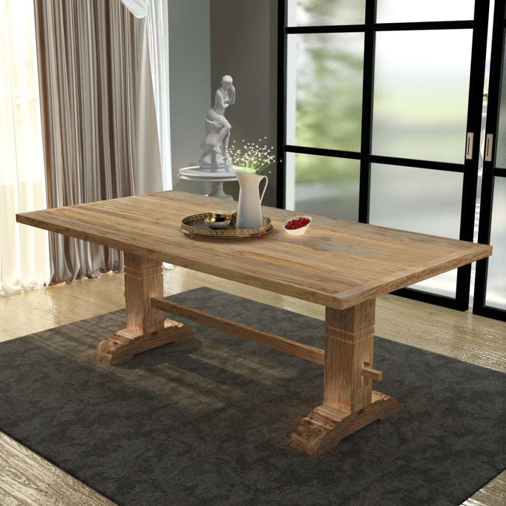 Massive Dining Table Teak 200x100x75 cm